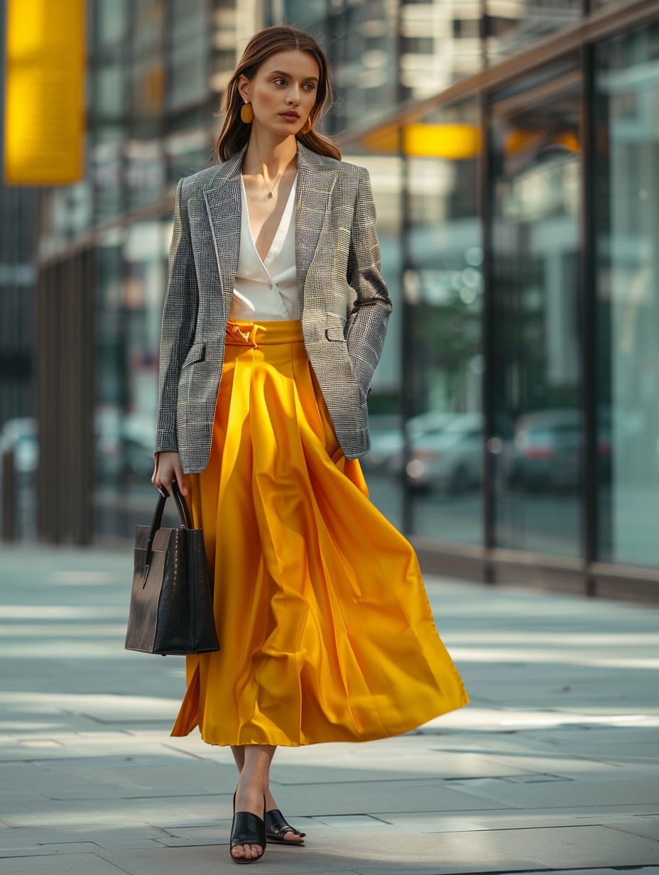 Polished effortless spring workwear balanced professional and personal style